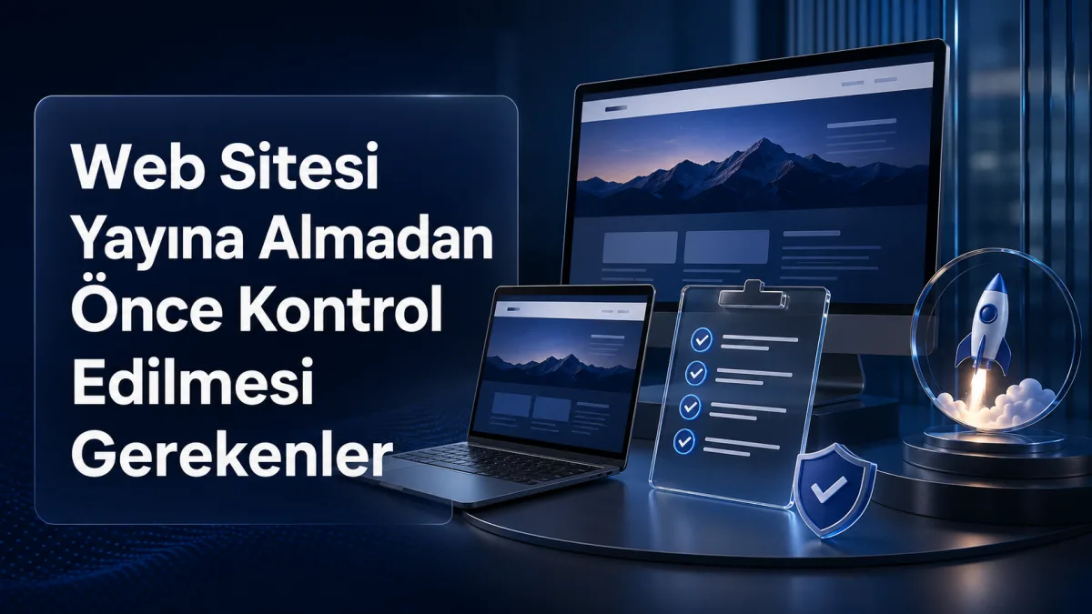 Web Sitesi Yayına Almadan Önce Kontrol Edilmesi Gerekenler